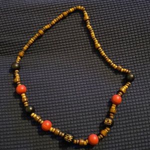 Wooden Beaded Necklace